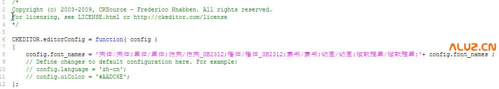 安装CKEditor插件并添加中文字体选择（未采用）